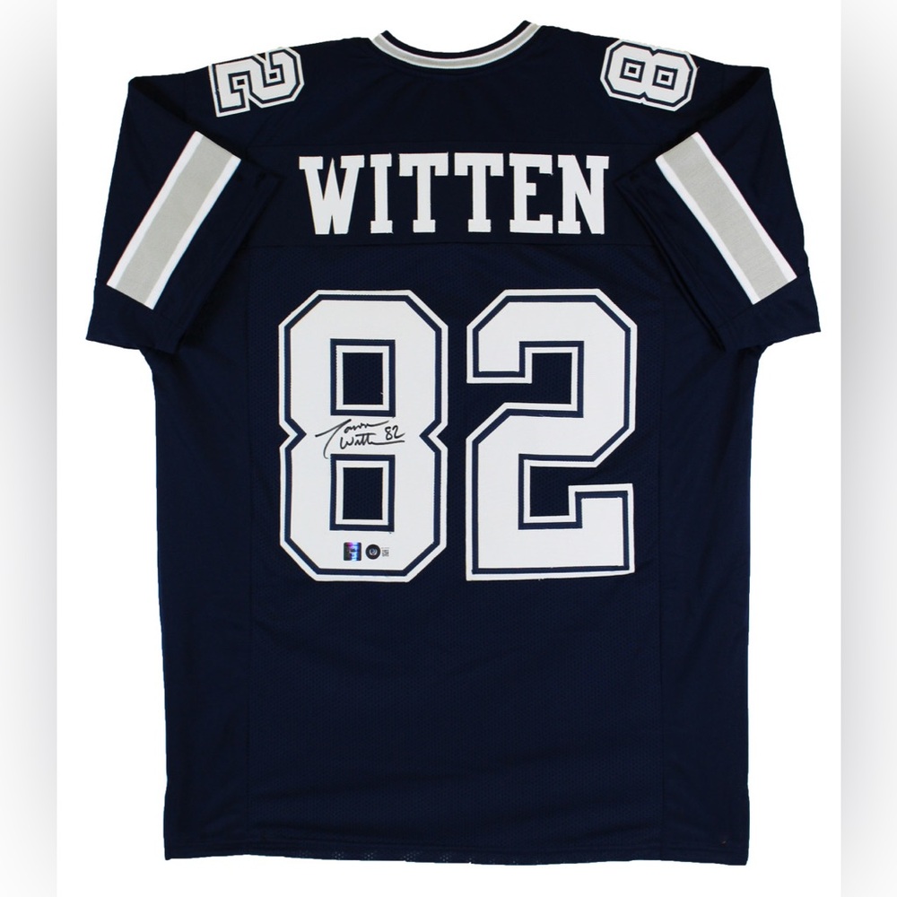 Jason Witten Authentic Signed Navy Blue Pro Style Jersey BAS Witnessed